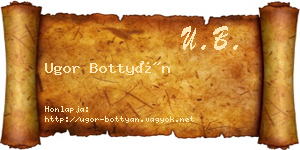 Ugor Bottyán névjegykártya